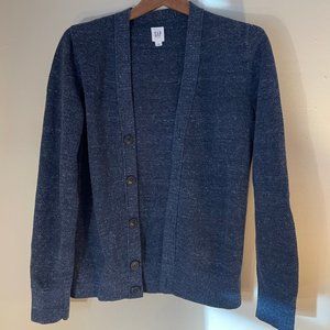Stylish Gap Men's Cardigan Sweater in Cobalt Blue, Size Small
